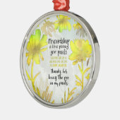 Vriendschap is net als je ouders plassen metalen ornament (Links)