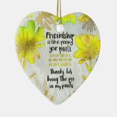 Vriendschap is net als je Valentijn Fun pingelen Keramisch Ornament (Rechts)