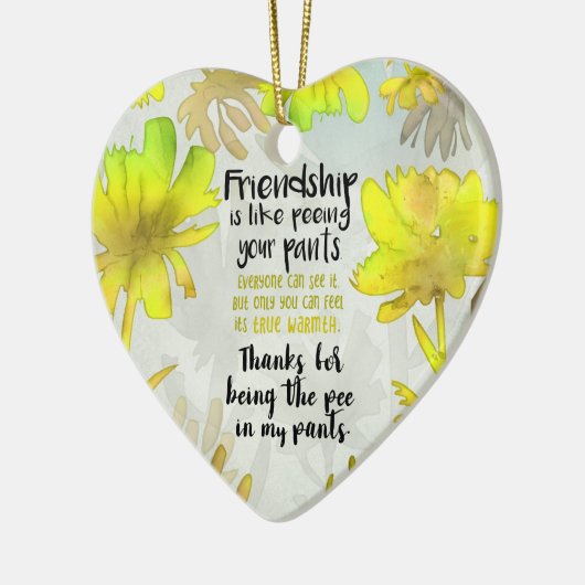 Vriendschap is net als je Valentijn Fun pingelen Keramisch Ornament (Links)