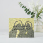 Vriendschap is zeldzaam dan Liefde Briefkaart (Staand voorkant)