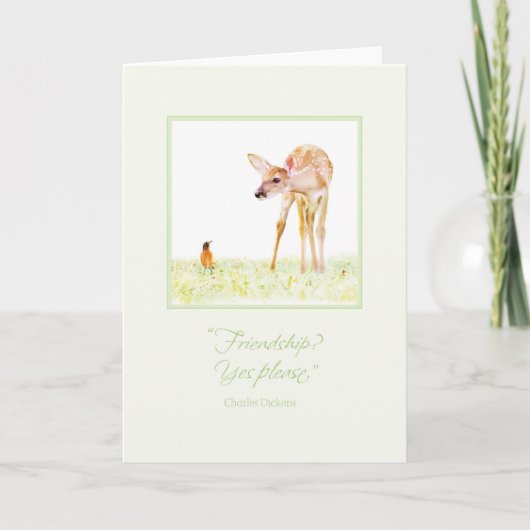 Vriendschap? Ja tevreden stel Kaart (Voorkant)