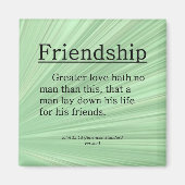 Vriendschap John 15:13 Magneet (Voorkant)