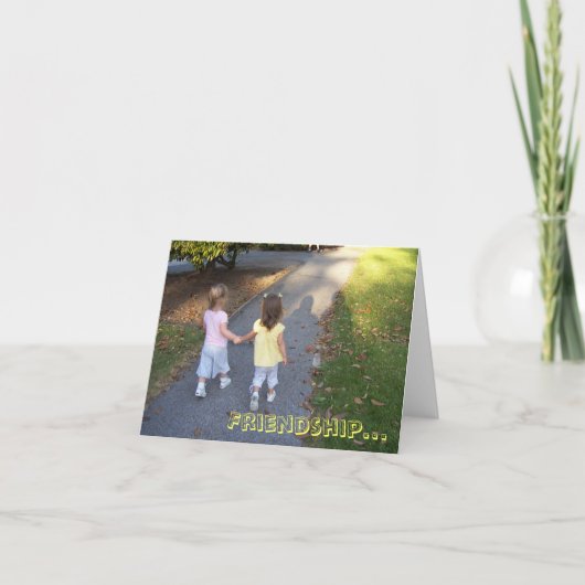 Vriendschap... Kaart (Voorkant)