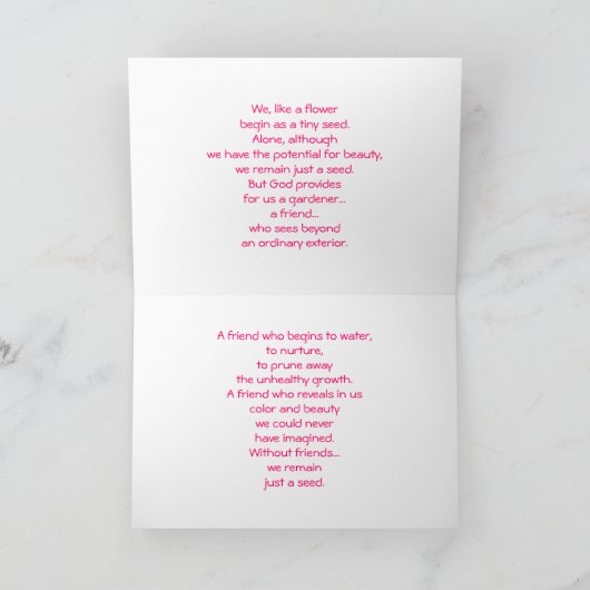 Vriendschap Kaart (Binnen)