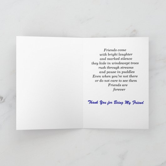 vriendschap kaart (Binnen)