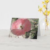 Vriendschap Kaart: Delicate Poppy Kaart (Gele Bloem)