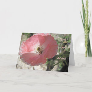 Vriendschap Kaart: Delicate Poppy Kaart