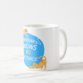 Vriendschap kent geen afstand koffiemok (Voorkant rechts)