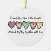 vriendschap keramisch ornament (Voorkant)