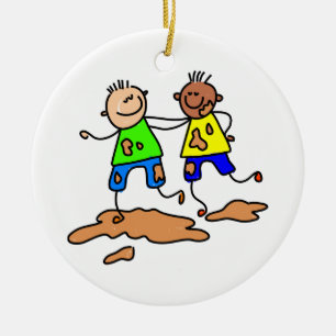 vriendschap keramisch ornament