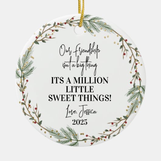 ,Vriendschap Kerst Ornament Beste Vriend Gift (Voorkant)