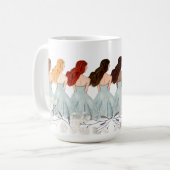 Vriendschap komt in alle kleuren | Meerkleurig haa Koffiemok (Voorkant links)