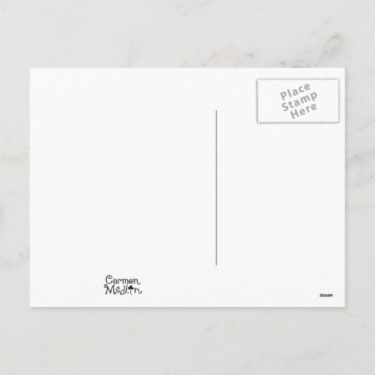 Vriendschap Konijn en Muis Schattigee kerst Kaart (Achterkant)