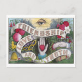 vriendschap, liefde en waarheid briefkaart (Voorkant)