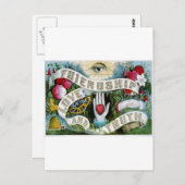 Vriendschap, liefde en waarheid briefkaart (Voorkant / Achterkant)