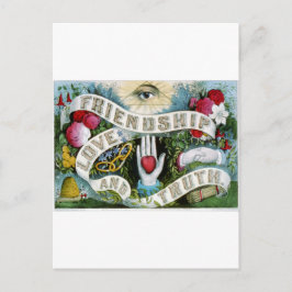 Vriendschap, liefde en waarheid briefkaart