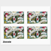 Vriendschap, Liefde en Waarheid Rechthoekige Sticker (Vel)