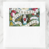 Vriendschap, Liefde en Waarheid Rechthoekige Sticker (Tas)