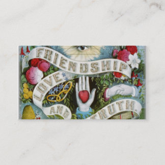 vriendschap Liefde en waarheid Visitekaartje