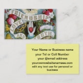 vriendschap Liefde en waarheid Visitekaartje (Voorkant / Achterkant)