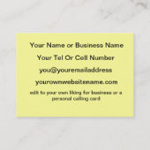 vriendschap Liefde en waarheid Visitekaartje (Achterkant)