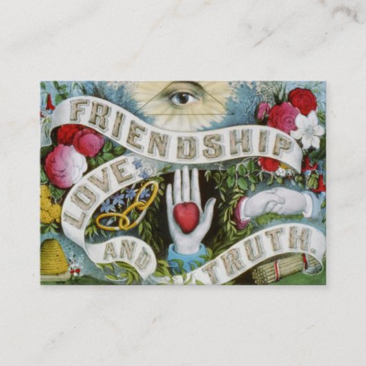 vriendschap Liefde en waarheid Visitekaartje (Voorkant)