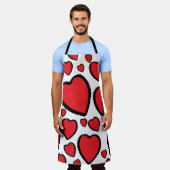 Vriendschap, liefde Valentijnsdag met hartjes. Schort (Gedragen)