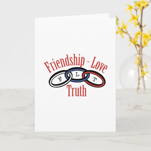 Vriendschap Liefde Waarheid Kaart (Gele Bloem)