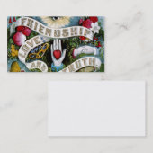 Vriendschap liefde & waarheid kunst profiel visite contactkaartje (Voorkant / Achterkant)