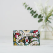 Vriendschap liefde & waarheid kunst profiel visite contactkaartje (Staand voorkant)