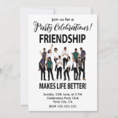 Vriendschap maakt het leven beter Vriendschapsfees Kaart (Voorkant)