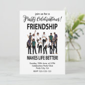 Vriendschap maakt het leven beter Vriendschapsfees Kaart (Staand voorkant)