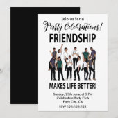 Vriendschap maakt het leven beter Vriendschapsfees Kaart (Voorkant / Achterkant)