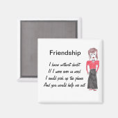 vriendschap magneet (Voorkant / Achterkant)