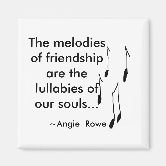 Vriendschap Magneet met Quote (Voorkant)