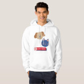 Vriendschap met hond met kat hoodie (Voorkant volledig)