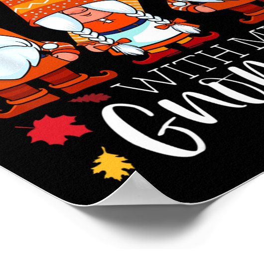 Vriendschap met mijn Thanksgiving drie g Poster (Hoek)