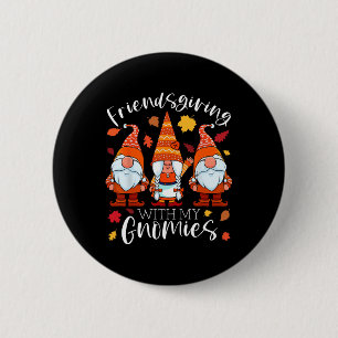 Vriendschap met mijn Thanksgiving drie g Ronde Button 5,7 Cm
