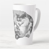 Vriendschap met vorstpunt latte mok (Rechterhoek)