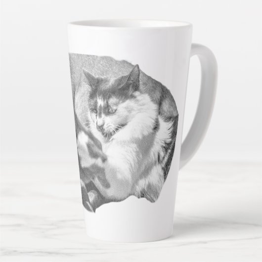 Vriendschap met vorstpunt latte mok (Rechterhoek)