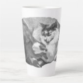 Vriendschap met vorstpunt latte mok (Voorkant)