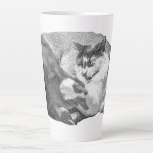 Vriendschap met vorstpunt latte mok (Voorkant)