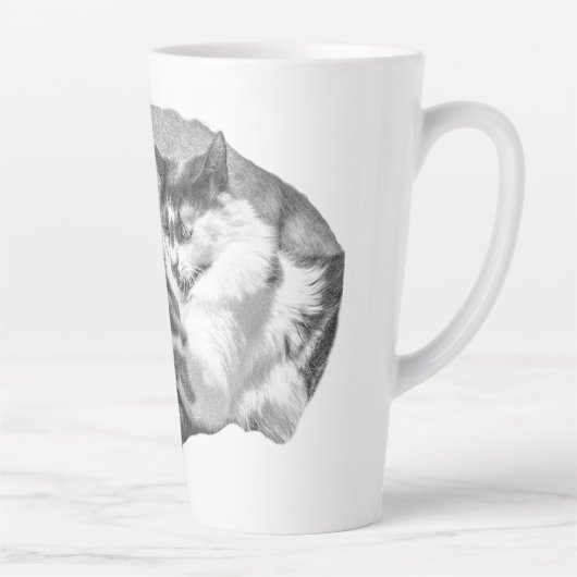 Vriendschap met vorstpunt latte mok (Rechts)