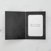 vriendschap met zwarte karton kaart (Binnen)