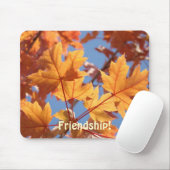 Vriendschap! muismat cadeaus Herfstbladeren (Met muis)