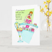 Vriendschap of B-day lippenstift op je tandenkaart Kaart (Gele Bloem)