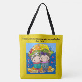 Vriendschap of Familie - ZIE ACHTERKANT Tote Bag (Voorkant)