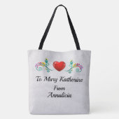 Vriendschap of Familie - ZIE ACHTERKANT Tote Bag (Achterkant)