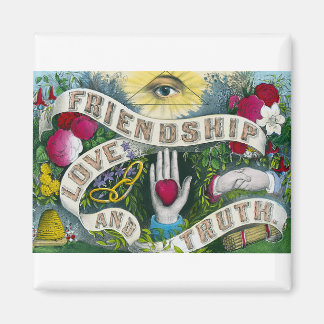 Vriendschap of het allesziende oog - symbool magneet