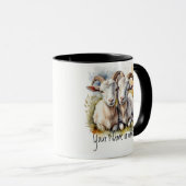 Vriendschap of romantische Jouw naam noemt geiten Mok (Voorkant rechts)